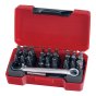 TM029 Socket Bit Set of 29 1/4in Drive by Teng - TM029