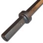 Long Shank Narrow Chisel 22mm x 82mm Hex Steel - Thor 16D/CP222