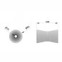 Keel V Roller 52-80 Dia x 128mm 16mm Bore Fits Boat Trailer Brackets