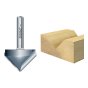 10/11 x 1/2 TCT V Groove Chamfer 45ᄚ 19.0 x 38mm by Trend - 10/11X1/2TC