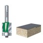 C115 x 1/4 TCT 90ᄚ Bearing Guided Trimmer Cutter 9.5 x 12.7mm by Trend - C115X1/4TC