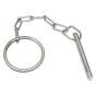 Tressle Pin 9.5mm with Chain & Ring Zinc Plated for Construction