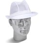 Trilby Hat Disposable Nylon Mesh Head Cover for Hygiene Standards White MED