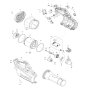 Makita UB001G Blower Assembly