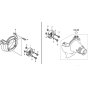 Fan Cover & Clutch for Honda UMK425LE
