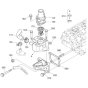 Water Flange Assembly for Kubota V2403-M-DI-E3B Engine