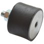 Rubber Mount Male/Female 75x40mm M12 Thread