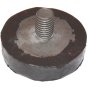 Rubber Foot 46mm x 12mm with M10 x 12mm Stud