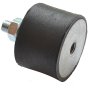 Rubber Mount Male/Female 75x40mm M12 Thread