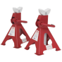 Axle Stands (Pair) 3tonne Capacity per Stand Ratchet Type Sealey Part No. VS2003