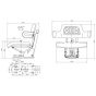 Wrap Around Arm Rear Suspension Seat Yellow PVC
