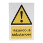 Hazardous Substances Sign 240x360mm 3mm Foamex Safety Notice