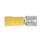 Push-On Terminal 6.3mm Female Yellow Pack of 100 Sealey Part No. YT13