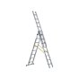 D-Rung Combination Ladder 3-Part 3 x 8 Rungs