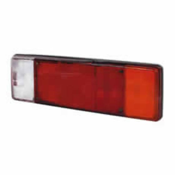 6 Function Rear Combination Lamp - S/T/Fog/Ref/DI/Rev - with Number Plate Illumination - Each - 0-098-00