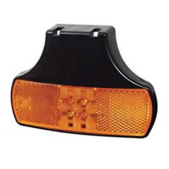 LED Side Marker Lamp Amber with Bracket and Superseal Plug 12/24V - Each - 0-171-61