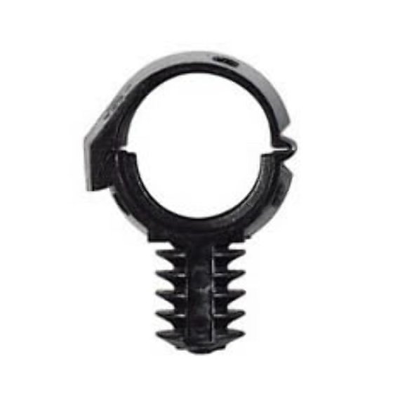 Black Nylon Clamping Chassis Clips - 13NW (Pack of 25) - 0-326-42