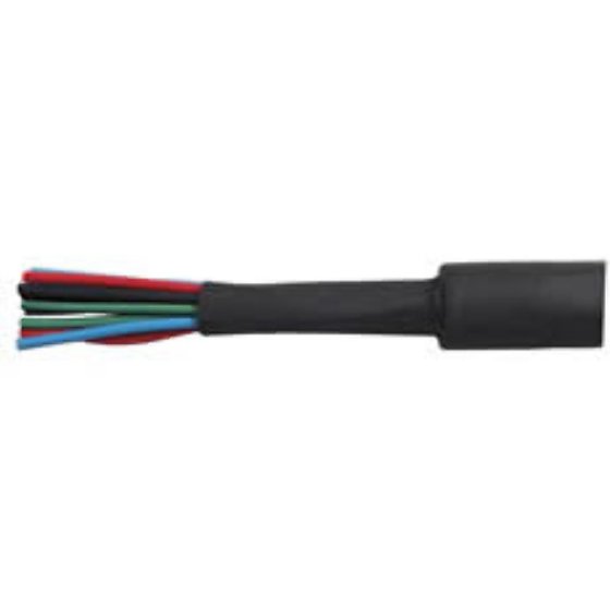 Black Heatshrink Polyolefin Tubing - 38.0mm x 1M - 0-333-38