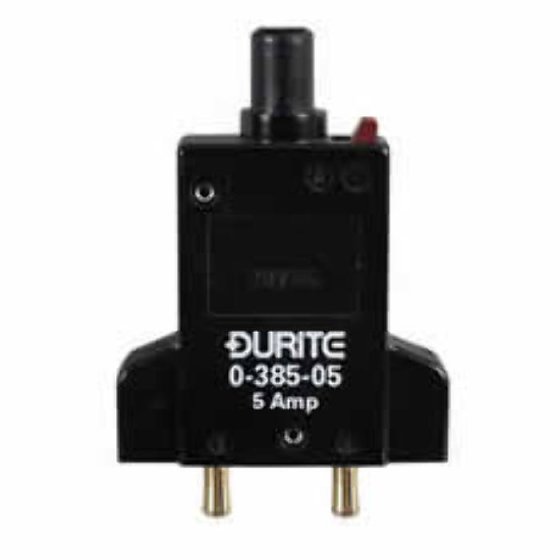 Base Mount Manual Reset and Manual Trip Circuit Breaker - 10A, 12/24V - Each - 0-385-10