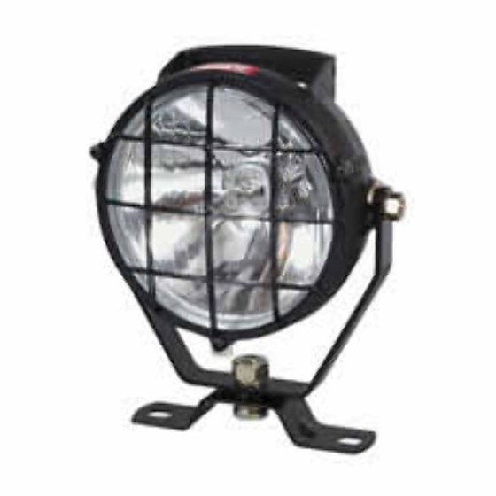 Black Plastic Spot Lamp. Supplied without H3 bulb, 147mm Dia - Each - 0-537-12