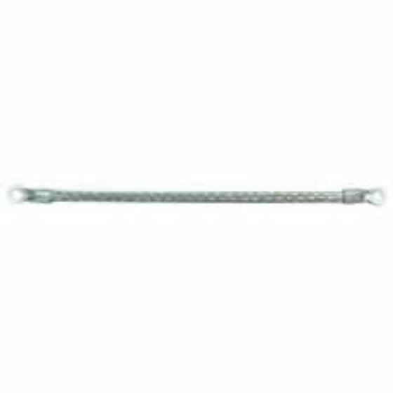 300mm Round Tinned Copper Bonding Strap - 24/9/0.30mm 110A - Each - 5-567-12