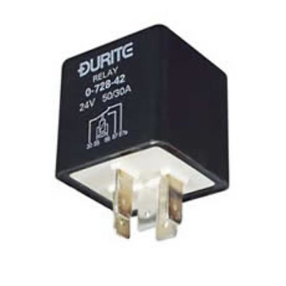 24V Mini Extra Heavy Duty Change Over Relay - 40/50A - Each - 0-728-42