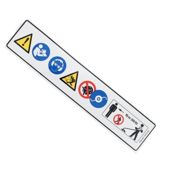 Warning pictogram FS for Stihl FS36, FS40, FS44 Brushcutters- 0000 967 7275