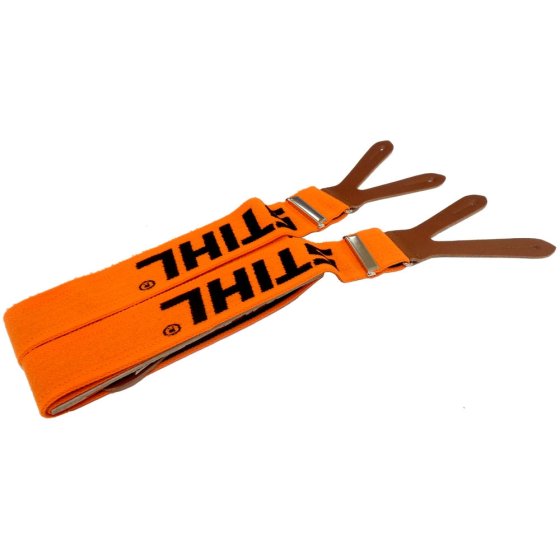 120cm Orange Braces For Trousers, with Buttons - 0000 884 1511
