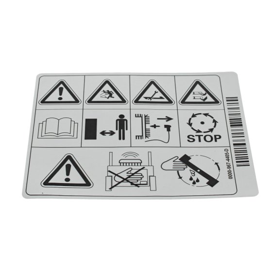 Sticker for Stihl RM 655.0 RS, RM 655.0 VS, MB 455 BC Lawn Mowers - OEM No. 0000 967 4405