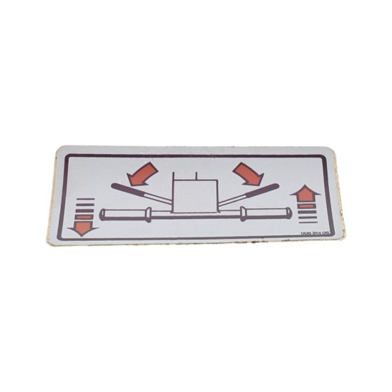 Decal, Operation for Bomag BW 55E Single Vibratory Roller - 00831406