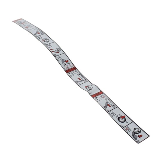 Operation Decal for Bomag BVP 10/30 Forward Plate Compactor - 00833725