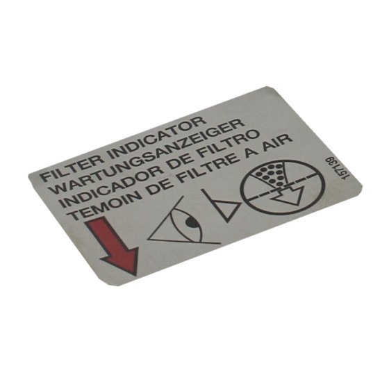 Decal for Wacker BS60-2 Early, BS50-2 Early Trench Rammers - 0157139