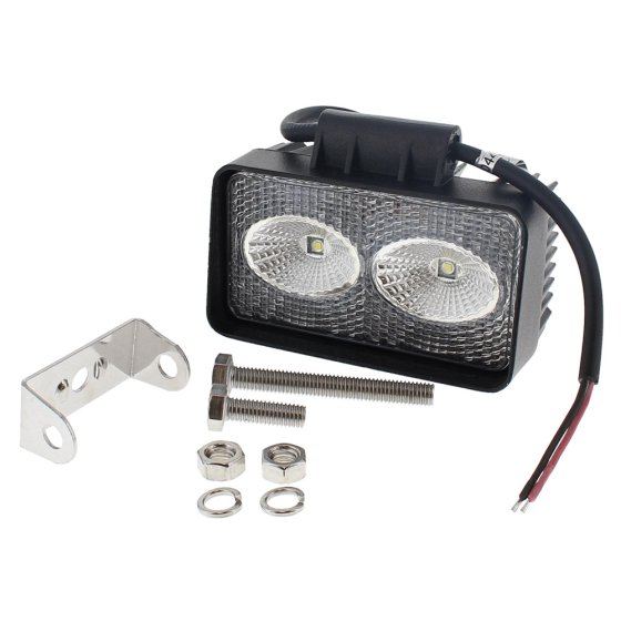 LED Work Lamp 20W 10-30v IP67 110mm Mounted on Swivel Bracket