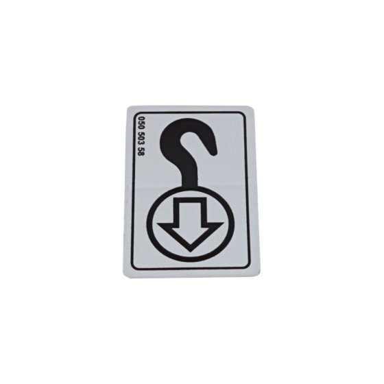 Indication Decal for Bomag BVP 10/36, BP 10/30, BP 12/40 Compactors - OEM No. 05050358