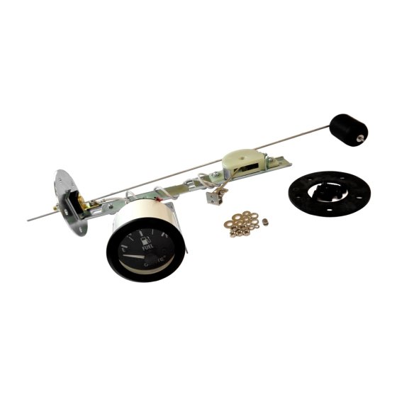 Fuel Gauge 12 Volt Illuminated 52mm - 90 Degree Sweep