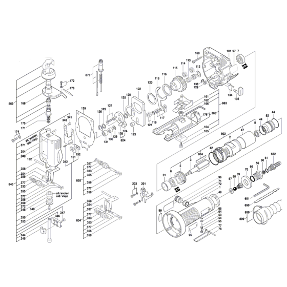 Pneumatic Orbital Jigsaw