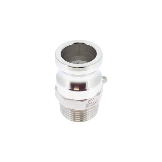 1" Type F X BSPT Male Stainless Steel Camlock Couplings