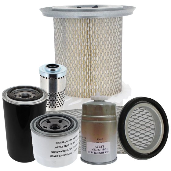 Filter Service Kit for Barford SX7000, SX8000 and SX9000 Dumpers with Iveco Tier 1 Turbo Engine - Right hand Filter Housing