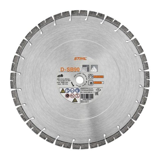 D-SB90 Diamond Cutting Wheel - 230mm / 9"