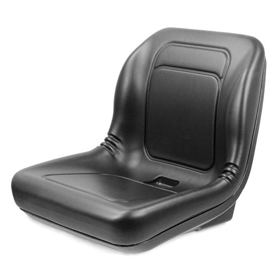 Black PVC Plastic Pan Seat for Tractors or Small Vehicles - 084 600