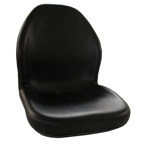 Black High Back Plastic Pan Plant / Mower Seat 740mm x 520mm