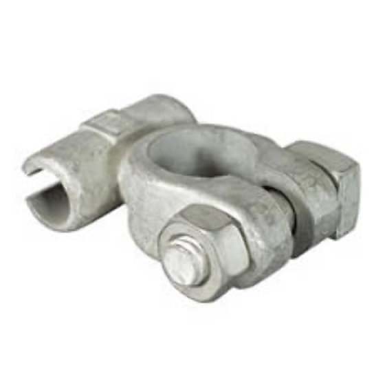 Negative Standard Battery Terminals - drilled 9.5mm for 40mm cable - Each - 6-155-01