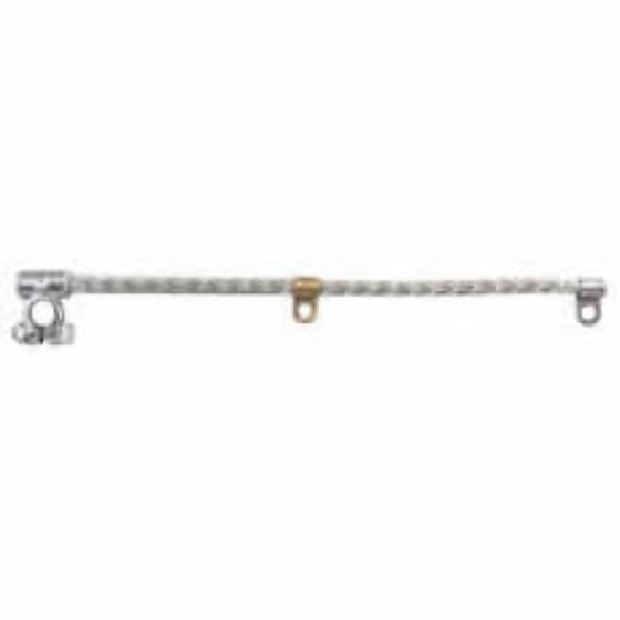 Positive 375mm H/Duty Tinned Copper Earth Strap - 16/32/0.30mm 260A - Each - 5-742-15