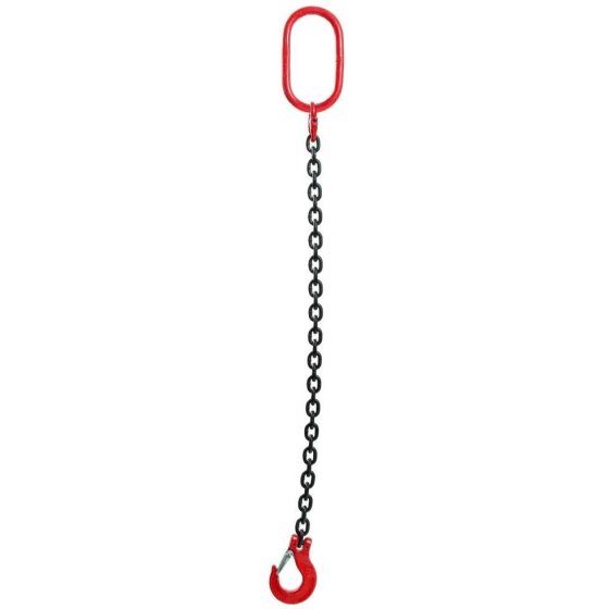 1 metre 8mm 1-Leg Chain Sling with Clevis Sling Hook with Safety Catch