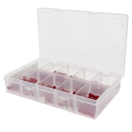 Assorted Box of Red Pre-Insulated Terminals (130 pieces)