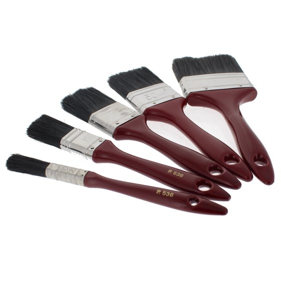 Brush Sizes, Sizes 1/2" - 3", Assorted Pack of 5