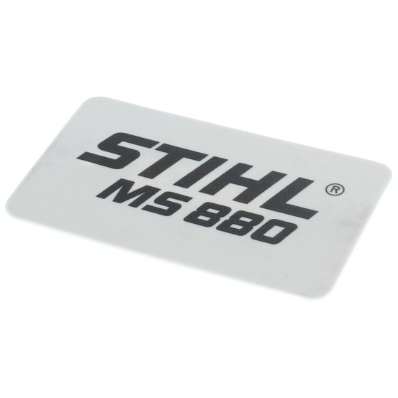 Model Plate for Stihl MS880 Chainsaw - 1124 967 1501