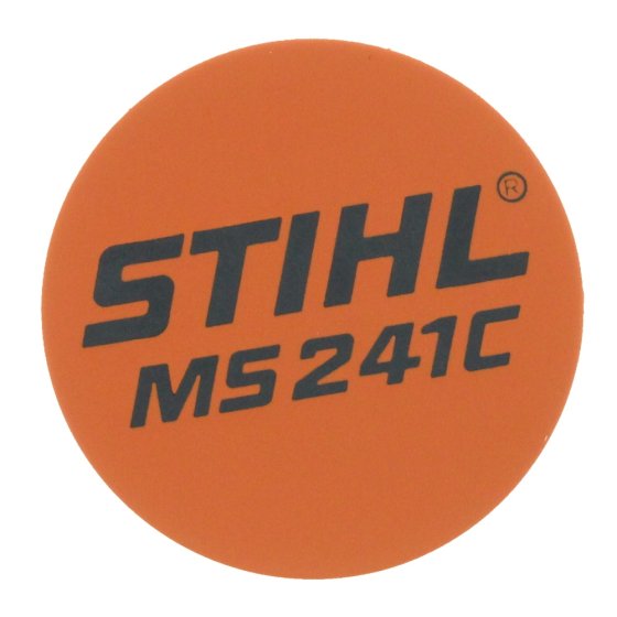 Model Plate for Stihl MS241C Chainsaw - 1143 967 1530