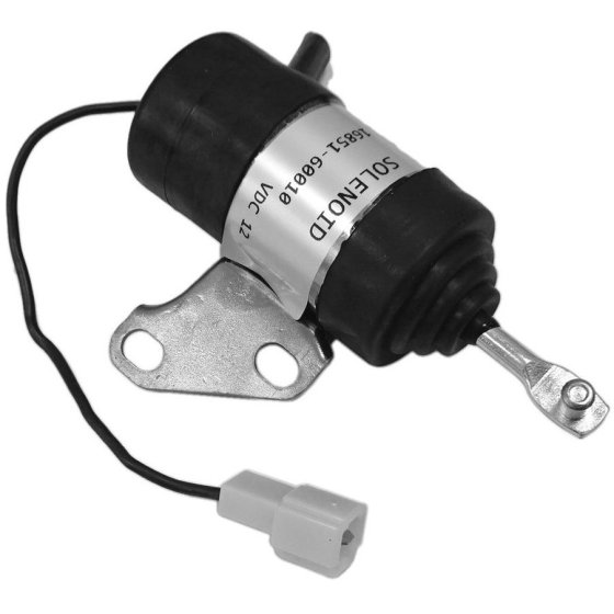 Stop Solenoid for Kubota K008-3 Excavators - Replaces Kubota 16851-60010
