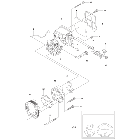 Carburettor & Air Filter Assembly